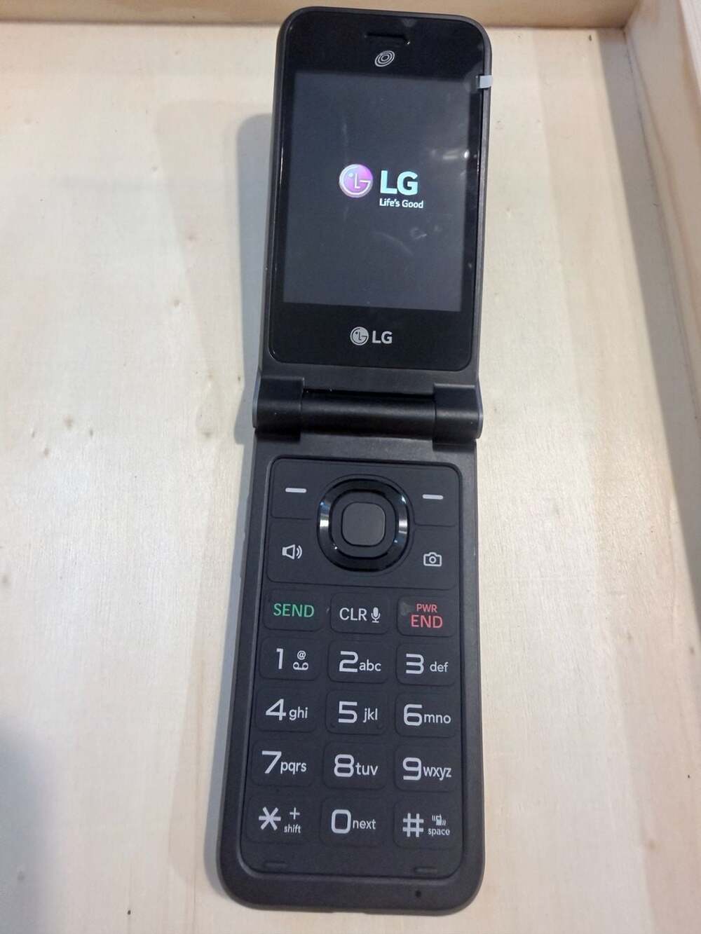 LG Classic Flip 4G LTE Prepaid Flip Phone Black